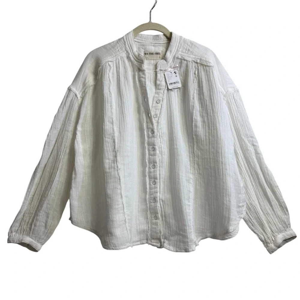 Free People Valley Double Cloth‎ Shirt, Size SMALL